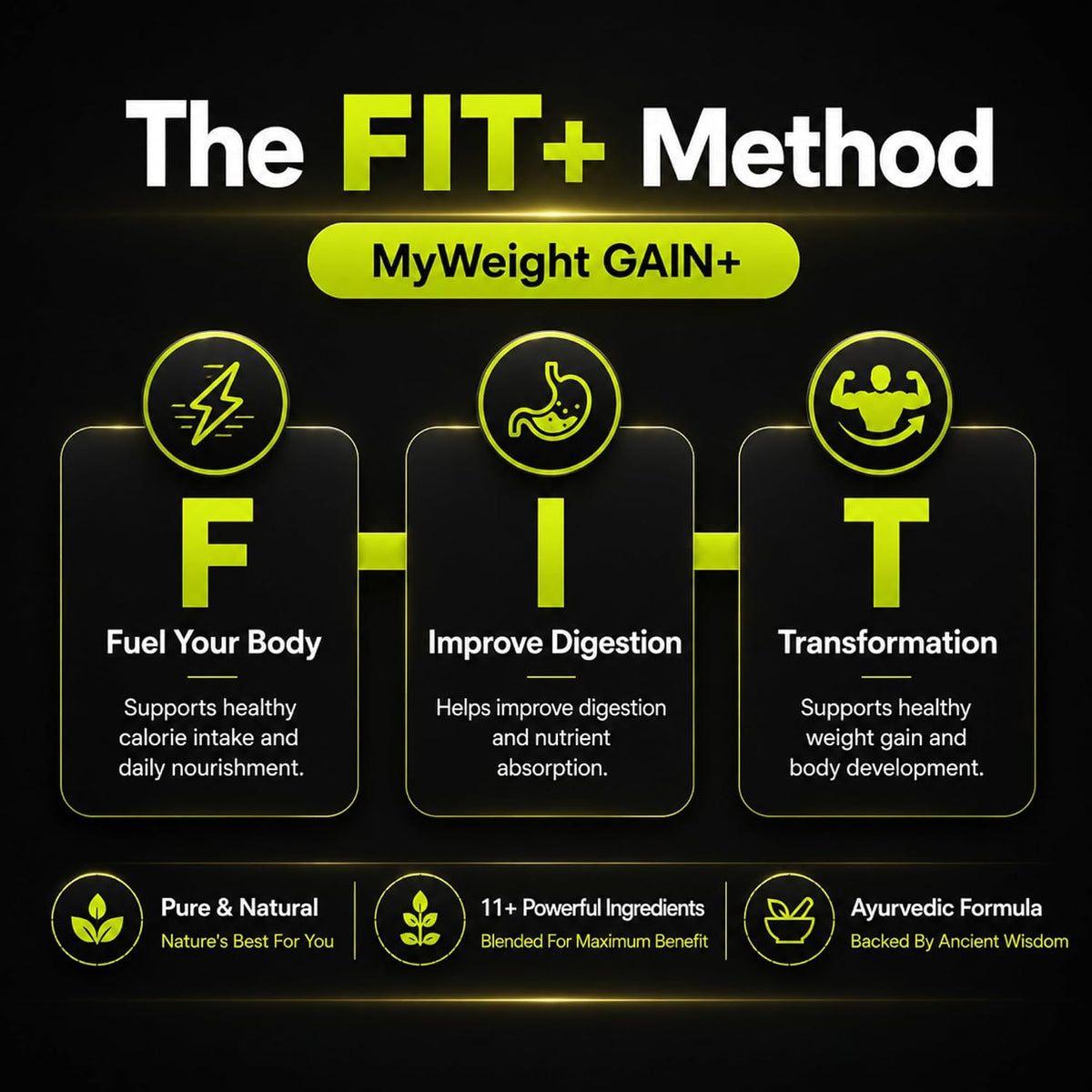 My Weight Gain+ ( 90 Tablets ) 100% Ayurvedic